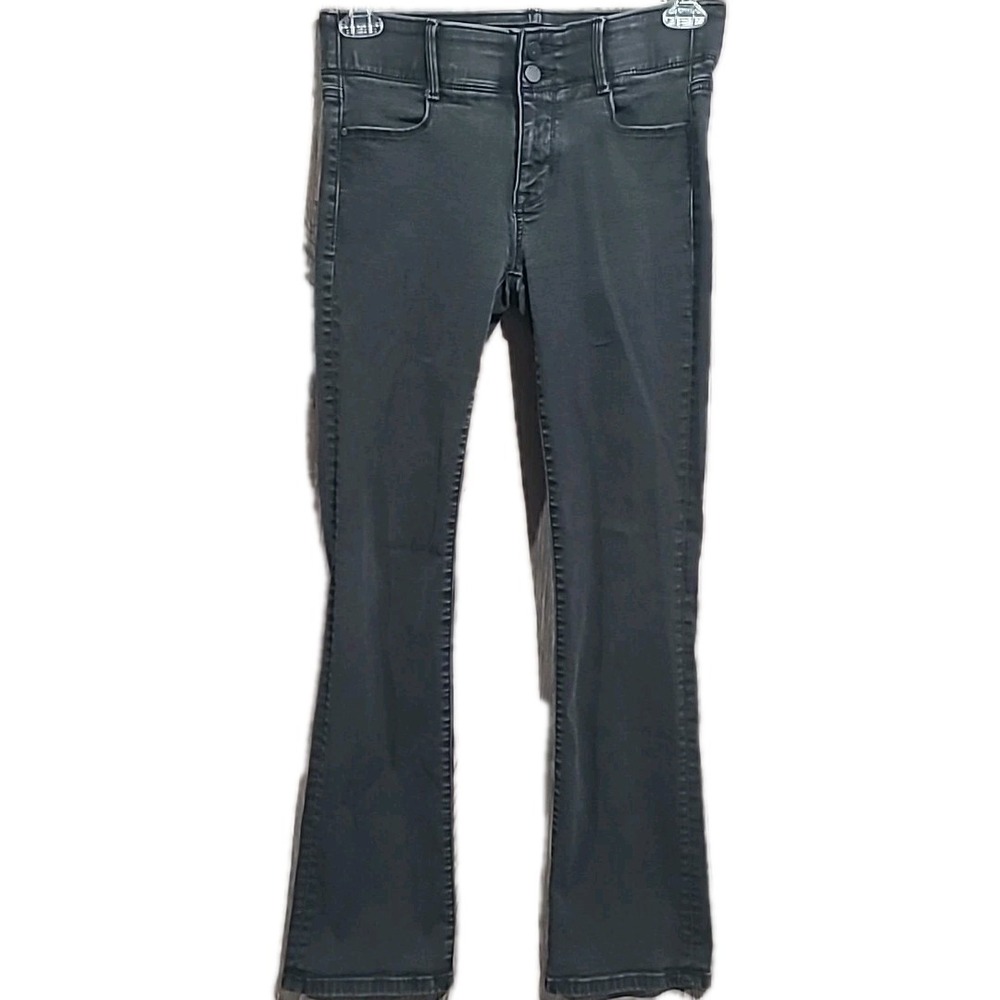 APT 9 Tummy Control Bootcut Jeans Size 6L x 31 Black Denim Mid Rise Stretch